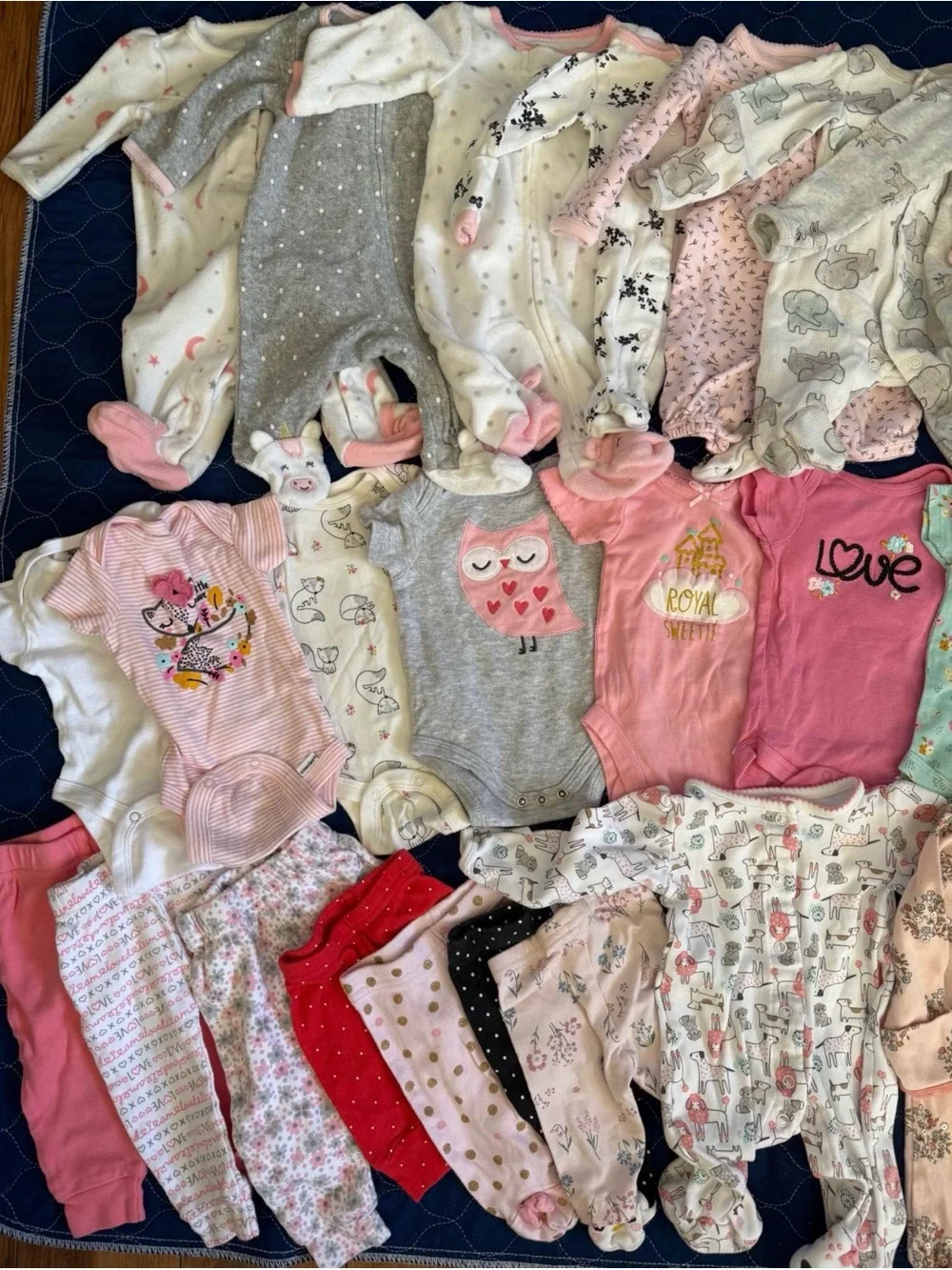 Newborn Baby Girls Mixed Clothing Bundle